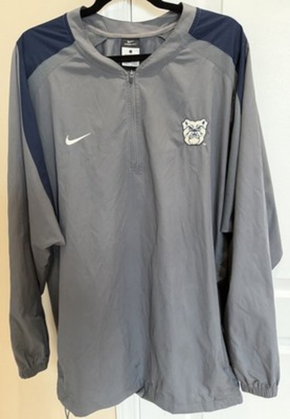 Vintage YTK Nike Storm-Fit 1 Butler Bulldogs 1/4 Zip Pullover Jacket Size Large